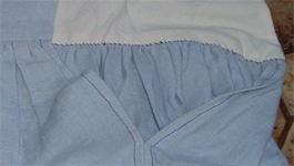 Details of skirt slit